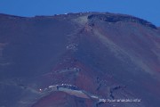 富士山登山道のアップ