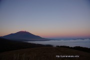 西の空のグラデーション