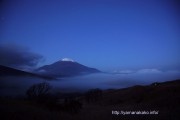 明け方の富士山