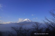 雲海の上に富士山