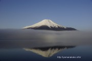 霧が晴れる時の富士山