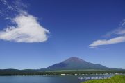 青い空に白い雲、夏富士