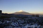 明神山から霜柱と富士山
