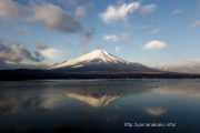 氷のないところに逆さ富士