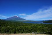 パノラマ台から富士山と山中湖