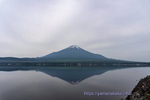 今朝の逆さ富士