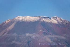 富士山初冠雪