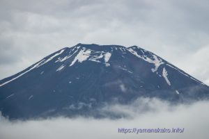 雨だけど見えた富士山