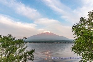今朝は富士山が見えました