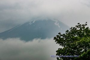 ちょっとだけ見えた富士山
