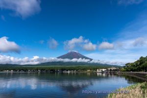 梅雨の合間の晴れ間に富士山