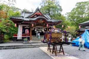 安産祭り準備中