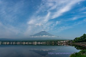 ちょっとだけ見えていた富士山