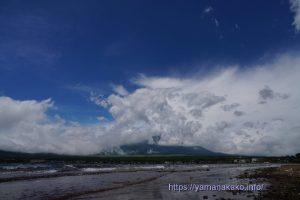 富士山は雲の中