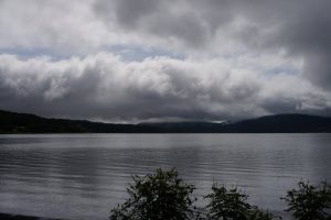 曇天の山中湖