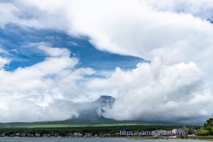 雲間からチラ見え富士山