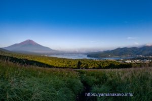 富士山と山中湖