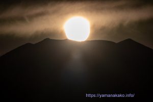 ズームアップダイヤモンド富士