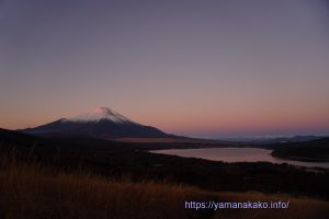 南アルプス上空のグラデーションがきれい