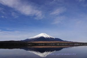 雪化粧してすっきりと見えた富士山