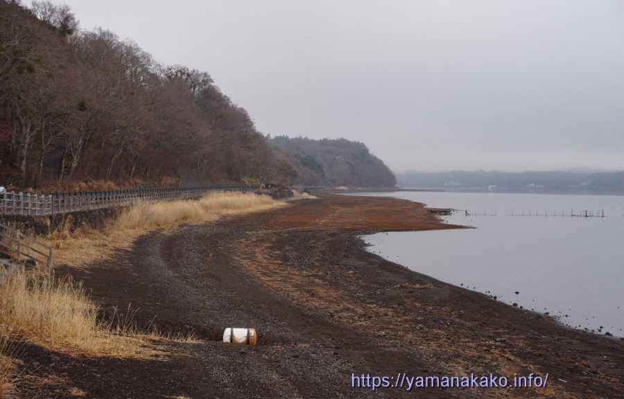 山中湖未だ減水中