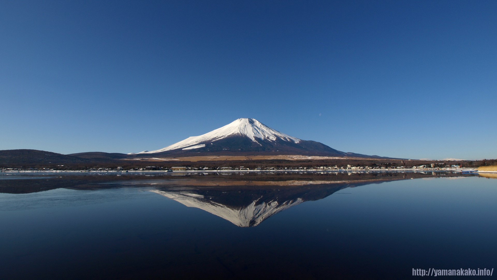 09年の富士山 壁紙用 山中湖観光情報