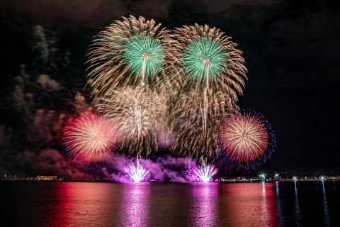 8/1、報湖祭の花火