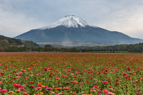 10/23、富士山初冠雪